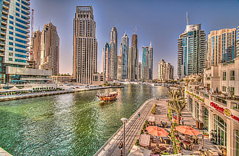 Dubai Skyline, Dubai Marina, , Stunning backgrounds HD wallpaper