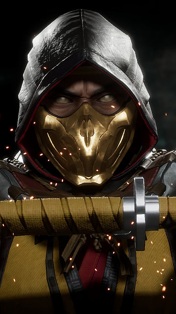 Scorpion, Mortal Kombat 11, , Epic gaming HD phone wallpaper