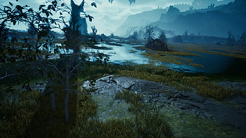 Aion 2 — Misty Marshlands at Dusk, video game HD wallpaper