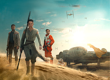 Poe Dameron, Force background, Star Wars HD wallpaper