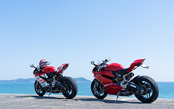 Ducati 899 Panigale, rear view, exterior, red sport bike, new red 899 Panigale, Italian superbikes, Ducati HD wallpaper