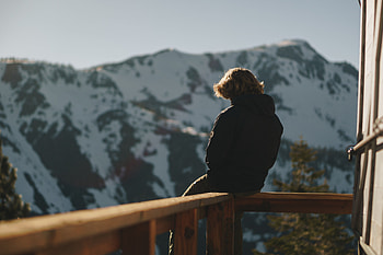 Nature, Mountains, Miscellanea, Miscellaneous, Garden, Human, Person, Loneliness HD wallpaper