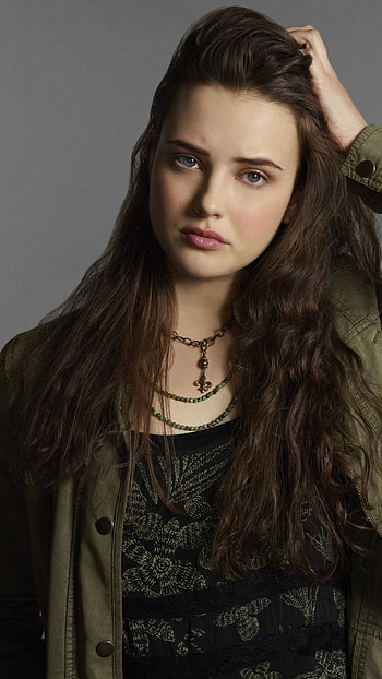 Katherine Langford, face, hollywood actress HD phone wallpaper