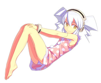Disk, cyborg, chica, anime, needless HD wallpaper