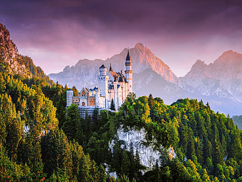 Neuschwanstein Castle, Fairy castle, Nature HD wallpaper
