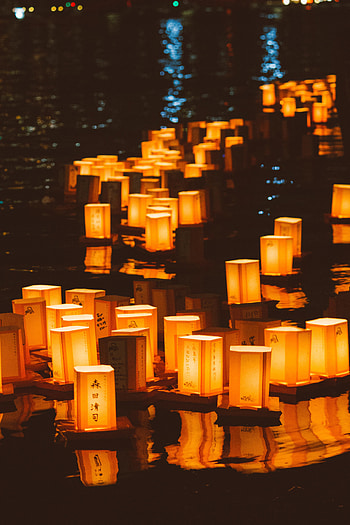 Lights, Dark, Holiday, Glow, China, Flashlights HD phone wallpaper