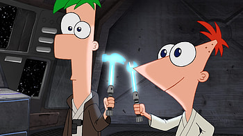 Phineas and Ferb, Star Wars, Backdrops, Movie HD wallpaper