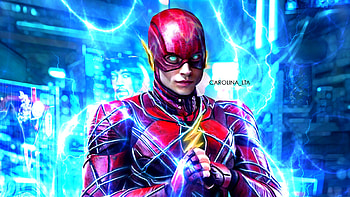 Flash Illustration, flash, superheroes, illustration, behance, artist, artwork, digital-art HD wallpaper