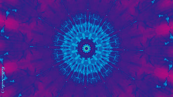 Sunset of a Snowflake, blue, Kaleidoscope, light blue, kaleidoscopes too1, purple, pink, snowflake, violet, sunset HD wallpaper