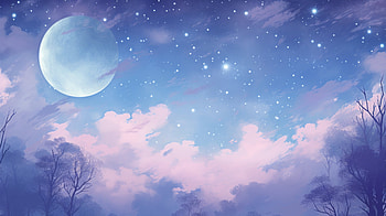 Enchanting Night Sky, aesthetic, artistic, night HD wallpaper