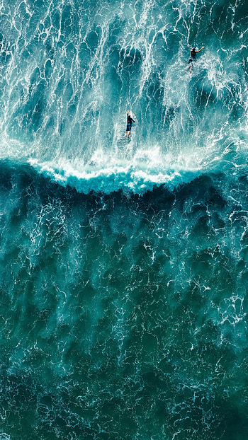 Sports, Waves, Serfing, View From Above, Ocean, Surfers HD phone wallpaper