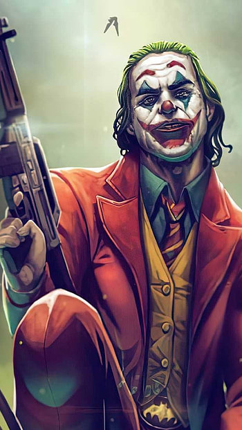 Joker, Gun, joker , joker gun, animated, full HD phone wallpaper