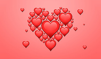 Artful Heartscape — Romantic, artistic, heart HD wallpaper