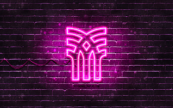 Fenchurch purple logo, , purple brickwall, Fenchurch logo, brands, Fenchurch neon logo, Fenchurch HD wallpaper