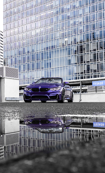 Bmw, Violet, Cars, Car, Purple, Cabriolet, Parking, Bmw M4 HD phone wallpaper