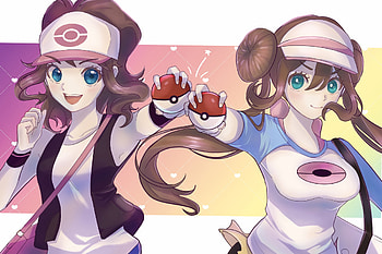 Mie & Hilda, Hilda (Pokémon), Mei (Pokémon), video game, Pokemon: Black and White HD wallpaper