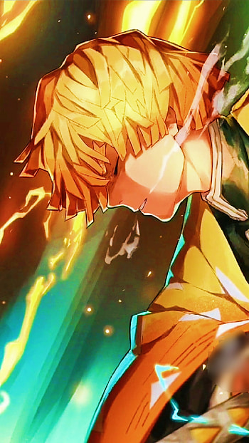 Zenitsu, lightning, yellow HD phone wallpaper