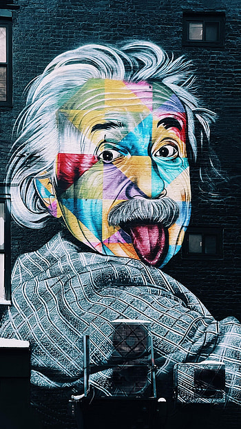 Artwork, Einstein HD phone wallpaper