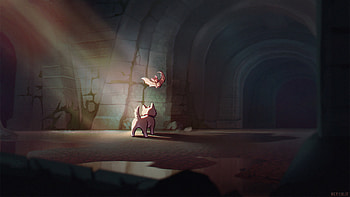 Bat Dog Undefined Friendship, artist, artwork, digital-art, deviantart HD wallpaper