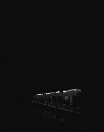 Dark, Lamp, Bw, Chb, Station, Lamps HD phone wallpaper