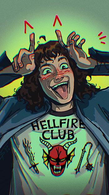 Eddie Munson, Cartoon, Portrait HD phone wallpaper