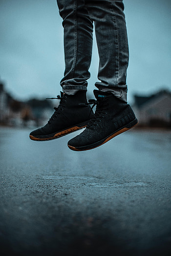 Miscellanea, Miscellaneous, Legs, Sneakers, Asphalt, Jeans HD phone wallpaper