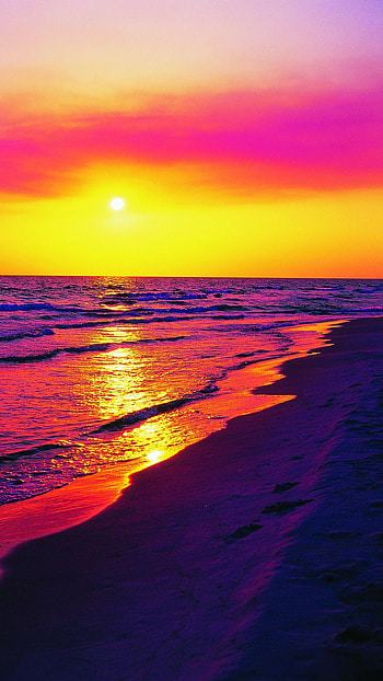 Sunset, Red And Orange Sunset HD phone wallpaper