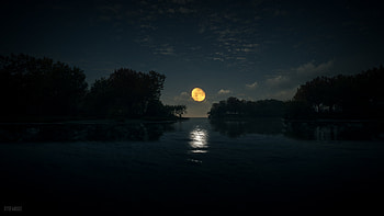 River Stream Dark , river, dark, nature HD wallpaper