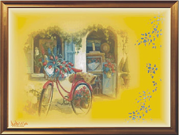 Vélo fleuri champêtre, bicycle flower, velo champetre fleurs HD wallpaper