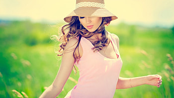 Enjoying the summer, summer, girl, model, nature HD wallpaper