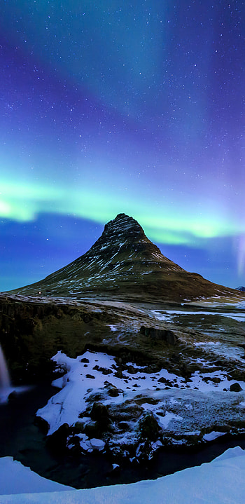 Earth's Kirkjufell, Natural Beauty, Icelandic Marvel, Stunning Background HD phone wallpaper