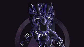 Black Panther Doodle Art, black-panther, superheroes, artist, artwork, digital-art HD wallpaper