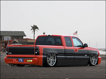 Lowered Chevy Silverado, lowered, pickup, truck, silverado HD wallpaper