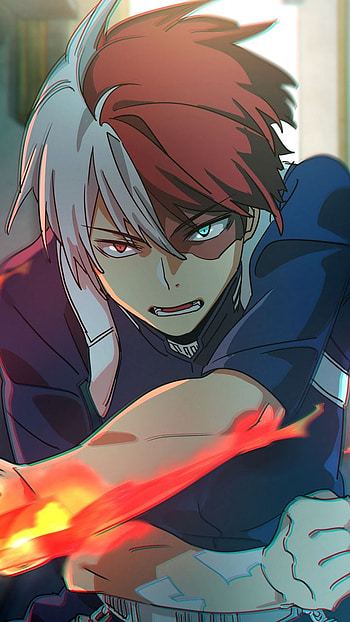 Anime, todoroki, mha HD phone wallpaper