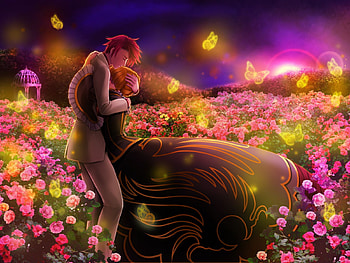 LOVE DANCE, dance, fantasy, love, dream HD wallpaper