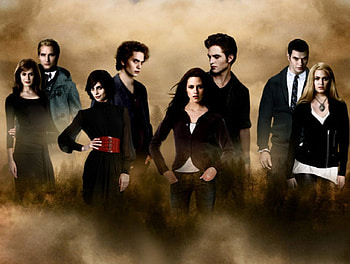 twilight - cullens, jasper, carlisle, emmett, bella, twilight, rosalie, cullen family, edward, esme, alice HD wallpaper