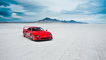 Ferrari F40, Lake, Machine Ultra . HD wallpaper