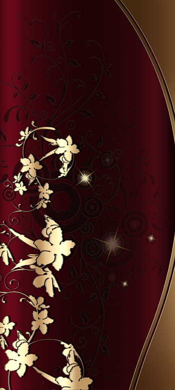 Burgundy gold flower, beautiful, art, tints and shades, luxury, Golden HD phone wallpaper