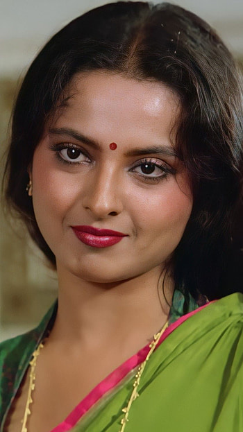 Rekha, bollywood actress, vintage HD phone wallpaper