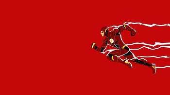 Justice League Flash Minimalism, justice-league, flash, minimalism, artwork, artist, digital-art, deviantart, superheroes HD wallpaper