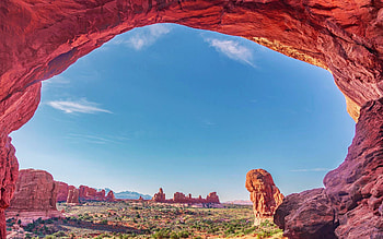 Arches National Park, Utah, arch, landscape, sky, rocks, usa HD wallpaper