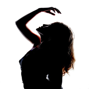 WOMAN SILHUETTE, silhuette, white, shadow, black, body, woman, female HD wallpaper