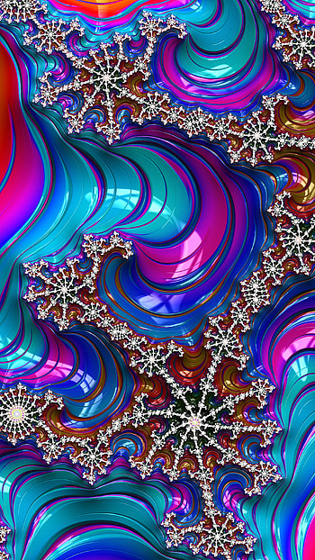 Trippy Psychedelic Fractal, Abstract, fractal HD phone wallpaper