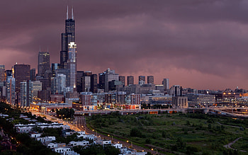 Cities, Grass, Building, Skyscrapers, Megalopolis, Megapolis, r HD wallpaper