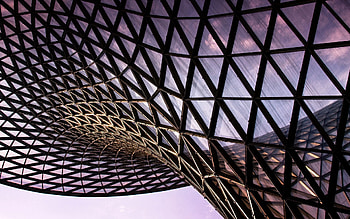Cities, Sky, Violet, Wall, Glass, Purple HD wallpaper