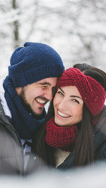 Love Story, Winter Theme, Background HD phone wallpaper