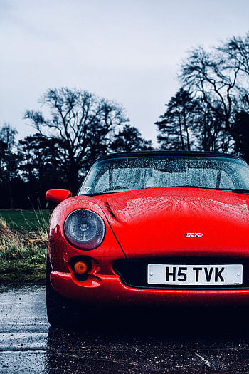 Sports, Cars, Wet, Car, Front View, Machine, Sports Car, Tvr HD phone wallpaper