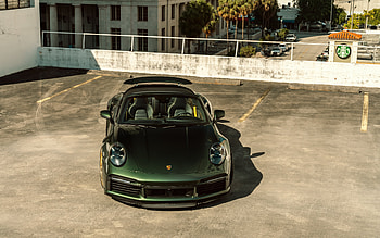 Porsche 911 Carrera 4S, front view, exterior, sports coupe, green Porsche 911, German sports cars, Porsche HD wallpaper