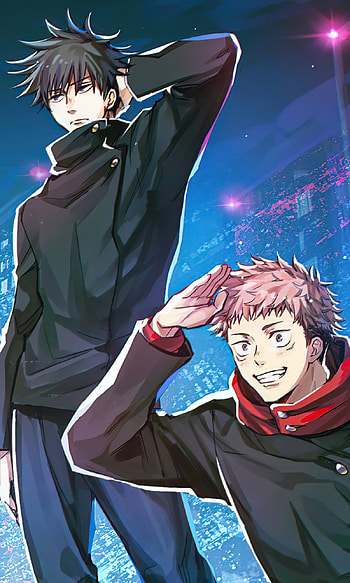 Yuji Itadori & Satoru Gojo, Satoru Gojo, Yuji Itadori, Anime, Jujutsu Kaisen HD phone wallpaper