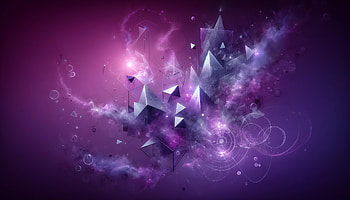 Purple Aesthetic Abstract, purple aesthetic, Abstract, Digital Art, purple, geometry, abstract purple HD wallpaper